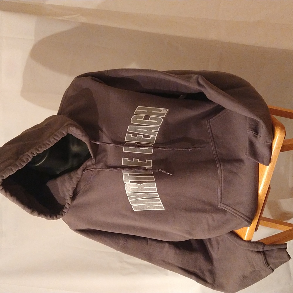 Sage green Myrtle Beach hoodie by Gildan Dryblend size L